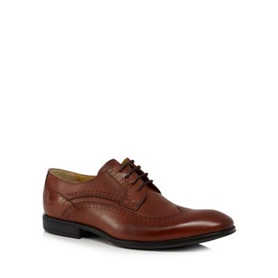 Steptronic Tan leather 'Fusion' wide fit Derby shoes